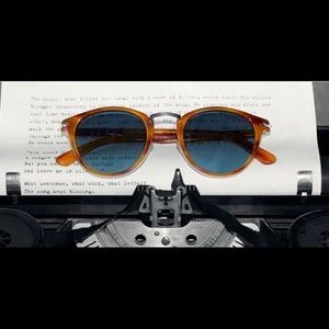 Persol Typewriter Polarized Italian Sunglasses